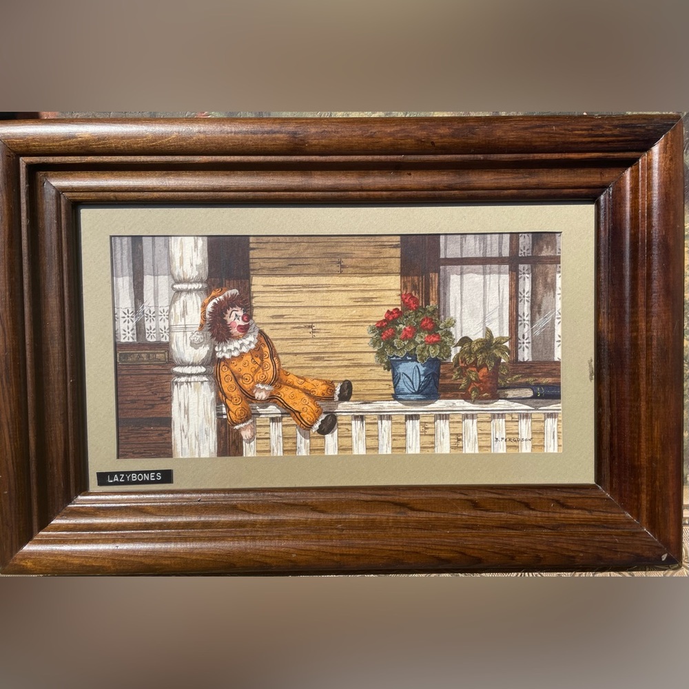 LazyBones Original Watercolor Picture Signed by the Artist.